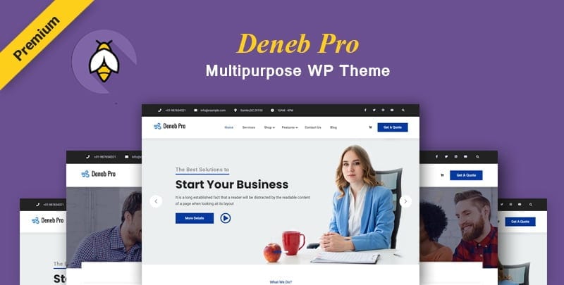 Deneb Pro- Modern Multipurpose WordPress Theme - Firefly themes